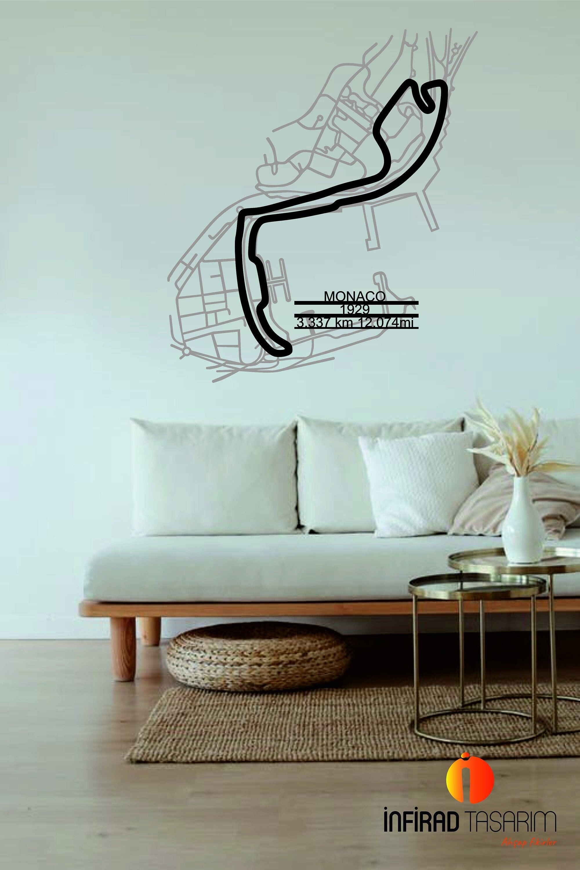 Circuit De Monaco Metal Wall Art - Etsy