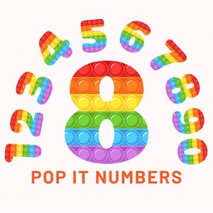 Pop it numbers png -  France