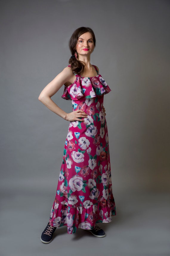 long flared maxi dress Celena Maxi Dress | Burgundy Burnout | Womens