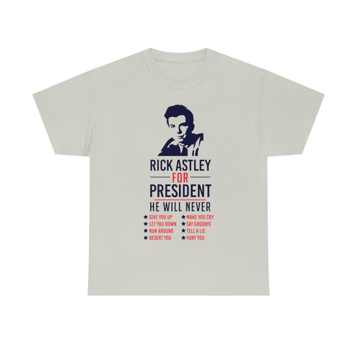 Never Gonna Give You Up Rickroll - Rick Astley Essential T-Shirt by  Samstown4077