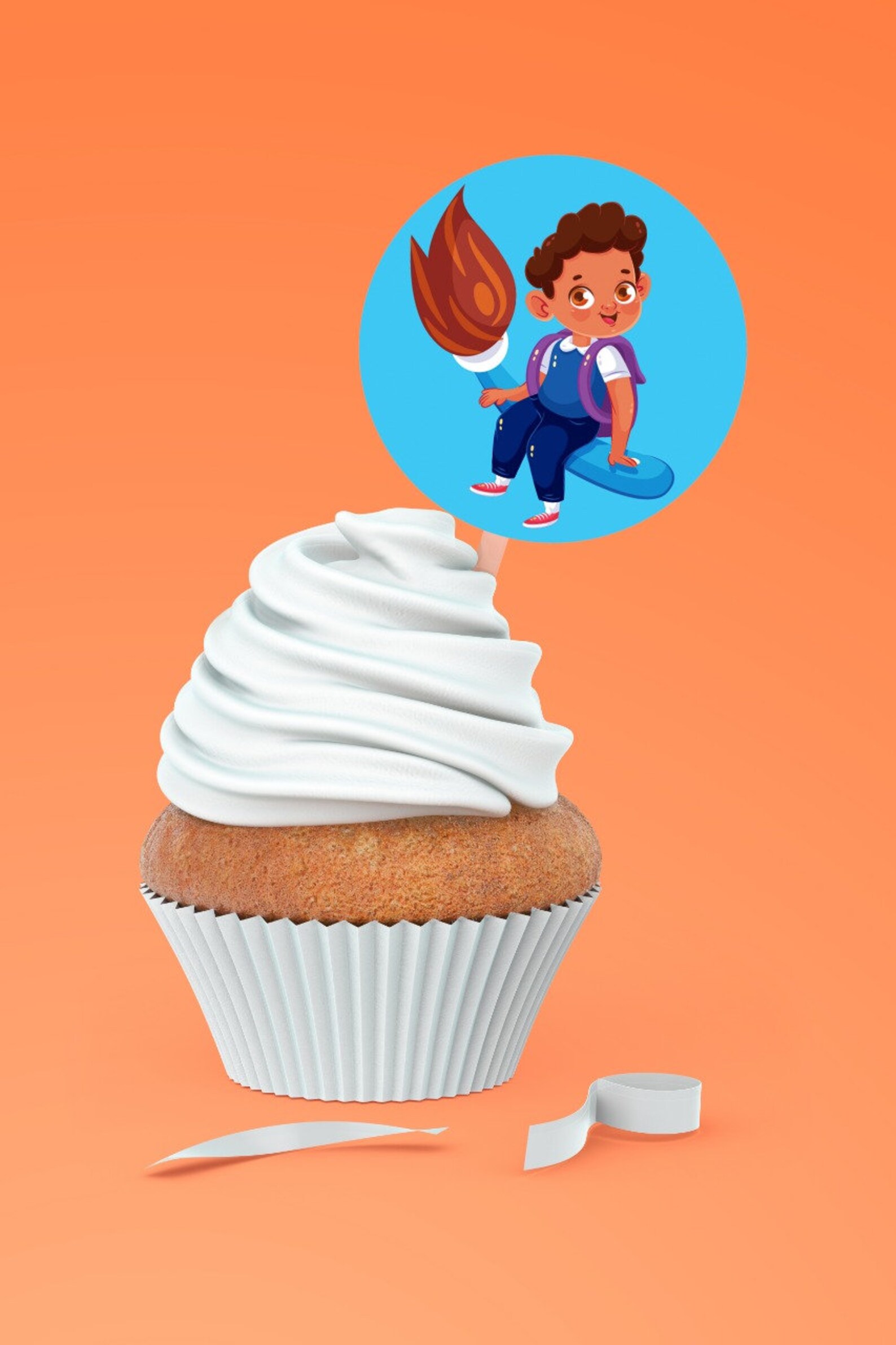 Printable Cupcake Topper for Back to School Event DIY - Etsy
