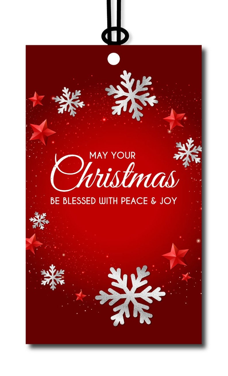 Printable Thank You Tags for Your Christmas Party, DIY Instant Download ...