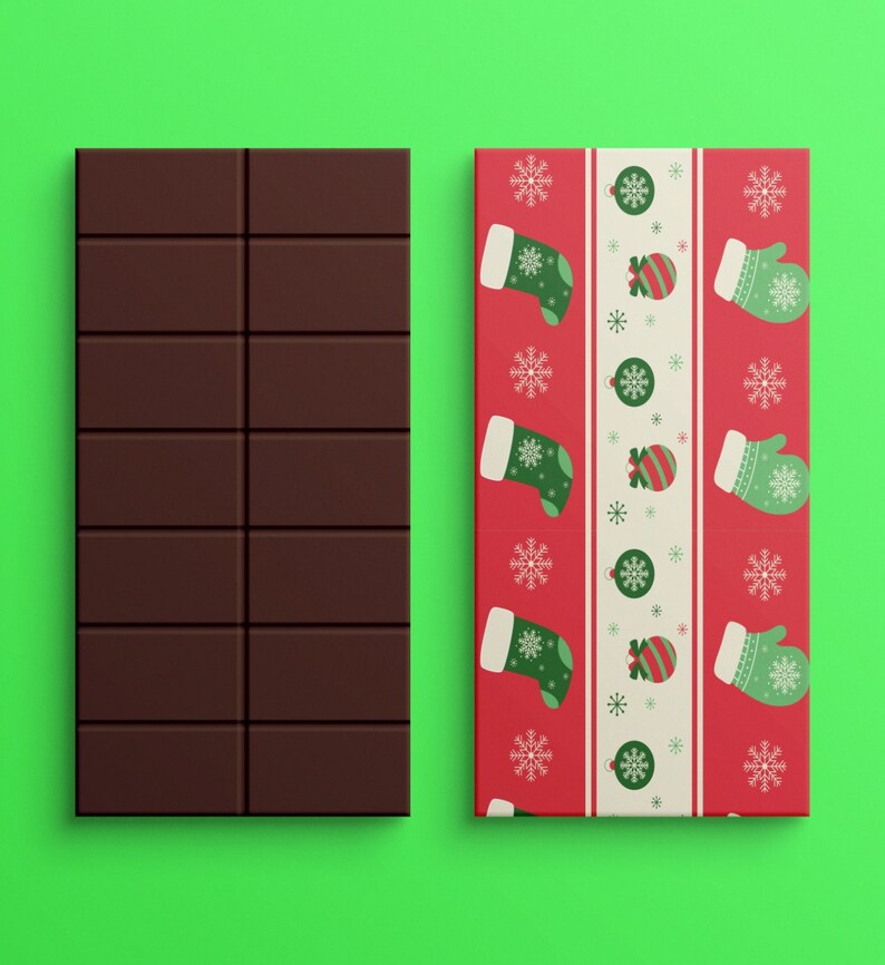 Printable Chocolate Labels for Your Christmas Party, DIY Instant ...