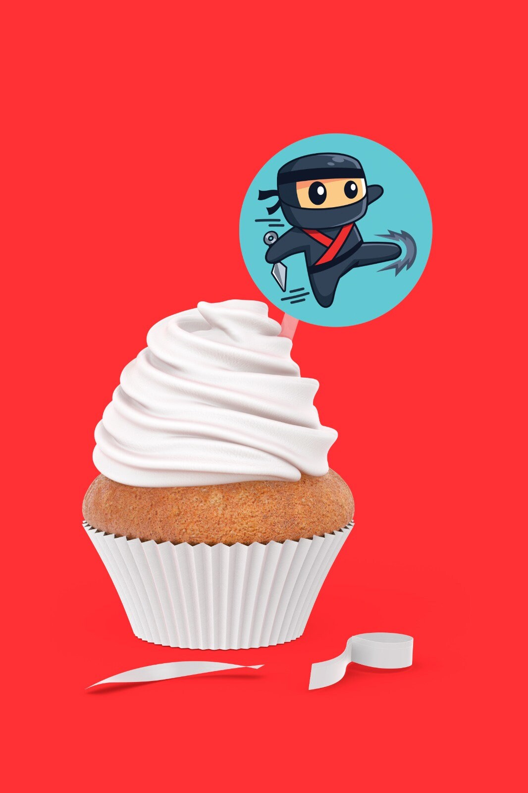Printable Cupcake Toppers for Ninja Themed Birthday Party, DIY Instant ...