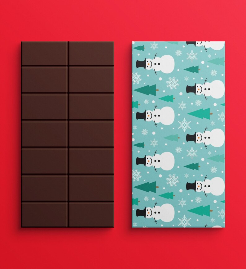 Printable Chocolate Labels for Your Christmas Party, DIY Instant ...