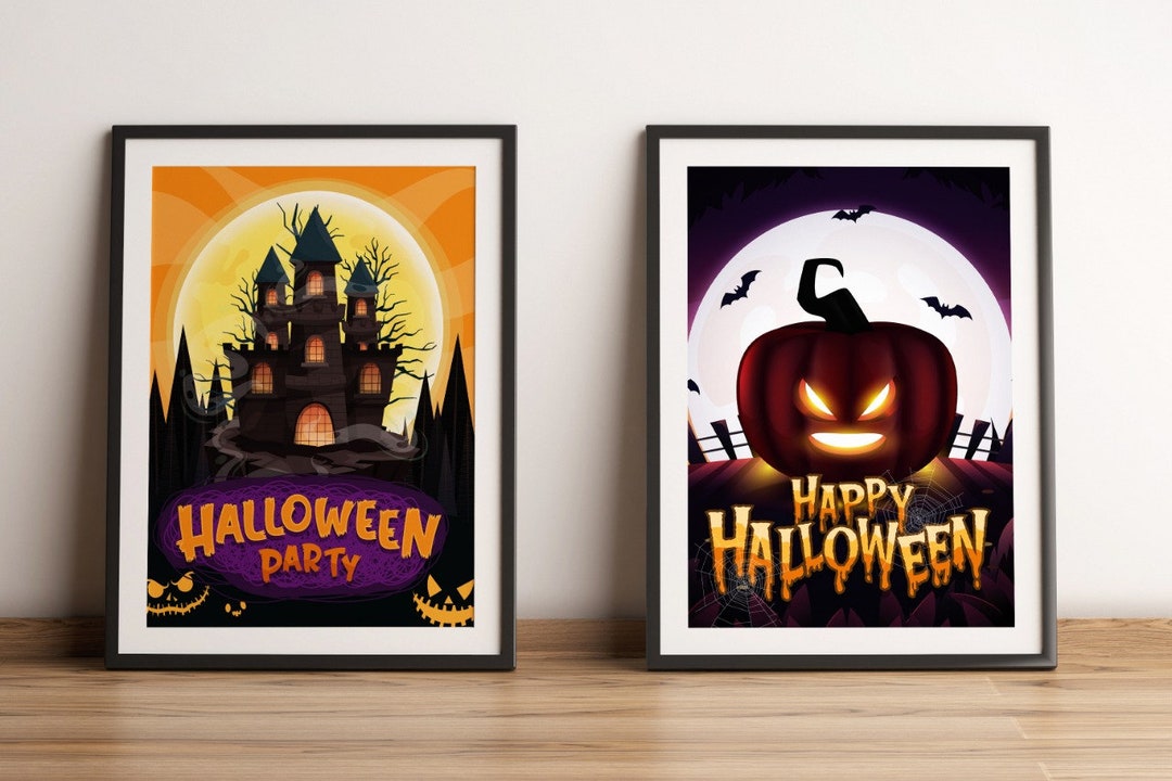 Printable Table Signs for Halloween Party, Instant Download, Happy ...