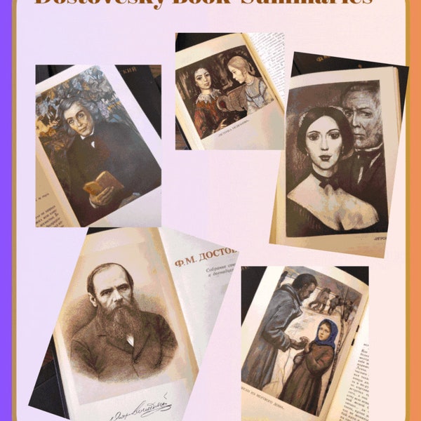 Dostoevsky Book Summaries: 15 Books of Dostoevsky in 45 Pages, The Ultimate Illustrated Summary , The best novels of Fyodor Dostoevsky