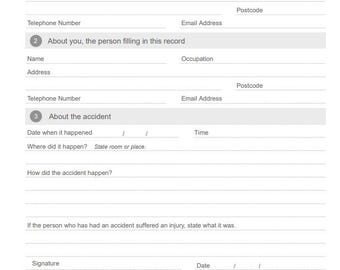 Formulario digital de informe de accidente