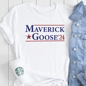 Maverick Goose 24 Tshirt, Custom Name Grunge Effect Tshirt