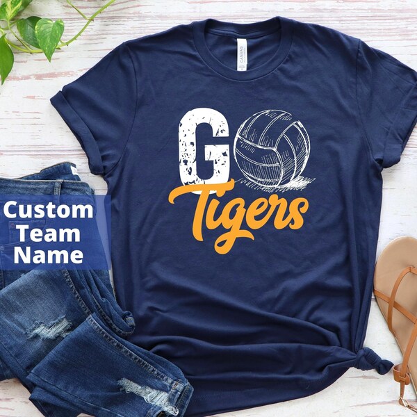 Custom Go Team Shirt, Go Custom shirt, Volleyball team Fan Shirt, Volleyball Shirt, School Volleyball Tee, GO Volleyball Team tee