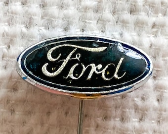 Vintage Ford Cars Pin | Antique Ford Lapel Pin from 1970s | Vintage Ford Badge | Vintage Ford Motor Company Logo Pin | American Car Pin