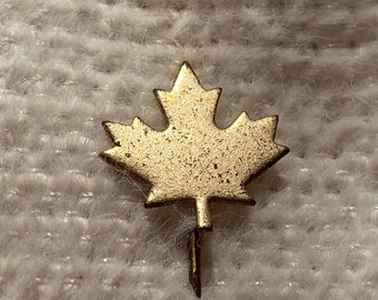 Vintage Canada Enamel Pin | Antique Canada Maple Leaf Lapel Pin from 1980s | Vintage Canada Maple Leaf Badges | Canadian Maple Leaf pin