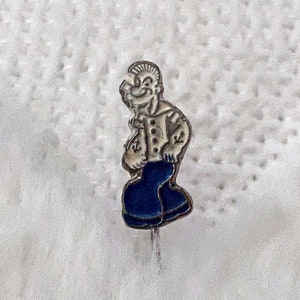 Esmalte de Popeye do vintage de &lt;br&gt; Entrega Rápida? Alfinete de lapela antigo do Popeye da década de 1960 | Popeye velho o espinafre cómico do marinheiro de &lt;br&gt; Entrega Rápida? Pin Vintage Popeye da Retro