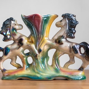 Porcelain horse vase - Etsy 日本