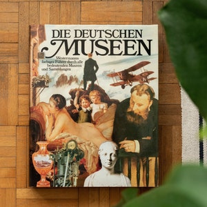 Libro vintage con più di 900 bellissime illustrazioni / I musei tedeschi / Die Deutschen Museen / Vecchio libro per scrapbooking / Scrapbook