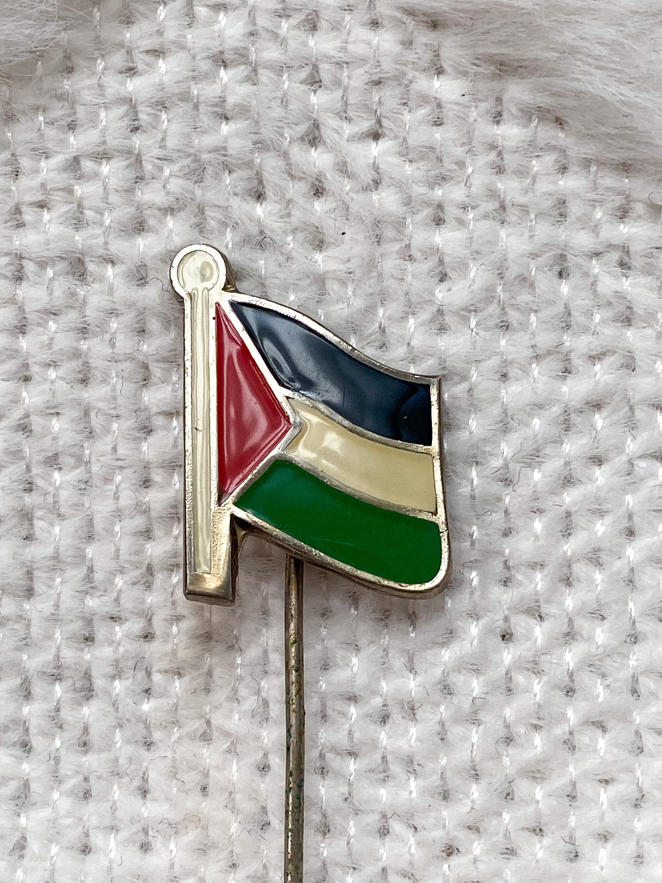 Free Palestine Lapel Pin Palestinian flag Fist Solidarity Two For the price of One 