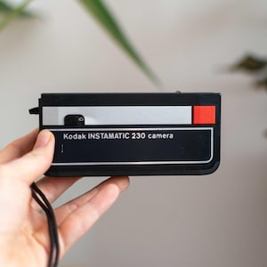 Vintage 1970s Kodak Instamatic 230 Camera – Collectible Viewfinder Camera for 110 Film – Made in Germany – Retro Photography Camera Art Gift