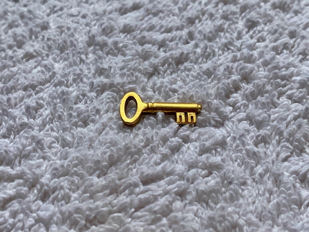 Vintage 1960s Key Enamel Pin | Vintage Miniature Key Symbol Pin ...