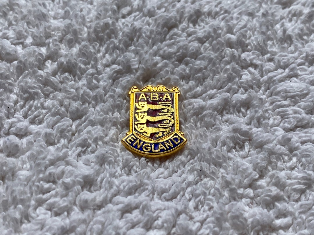 Vintage A.B.A. England Logo Enamel Pin | Authentic 1980s Boxing ...