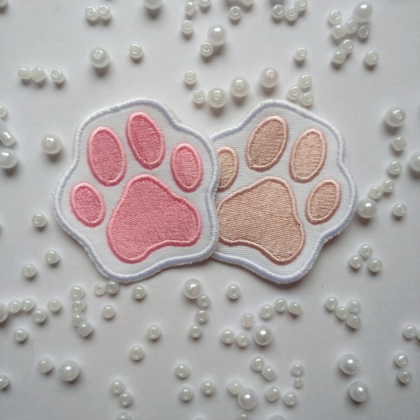 Paw patches | Sew on patch | cute paw pads | Color and size options | Cute gift for animal lovers
