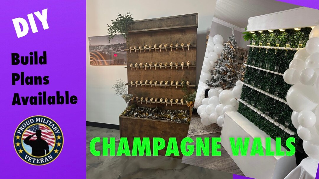 Build Plans for A Champagne Wall - Etsy