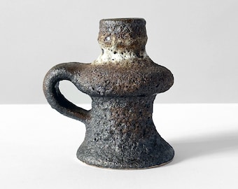 Jopeko of Germany Lava Glaze Iron Oxide Pot 1960s Mid Century