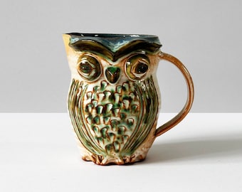 Marcus Goldberger of Prima Pottery Folkestone. Owl Jug