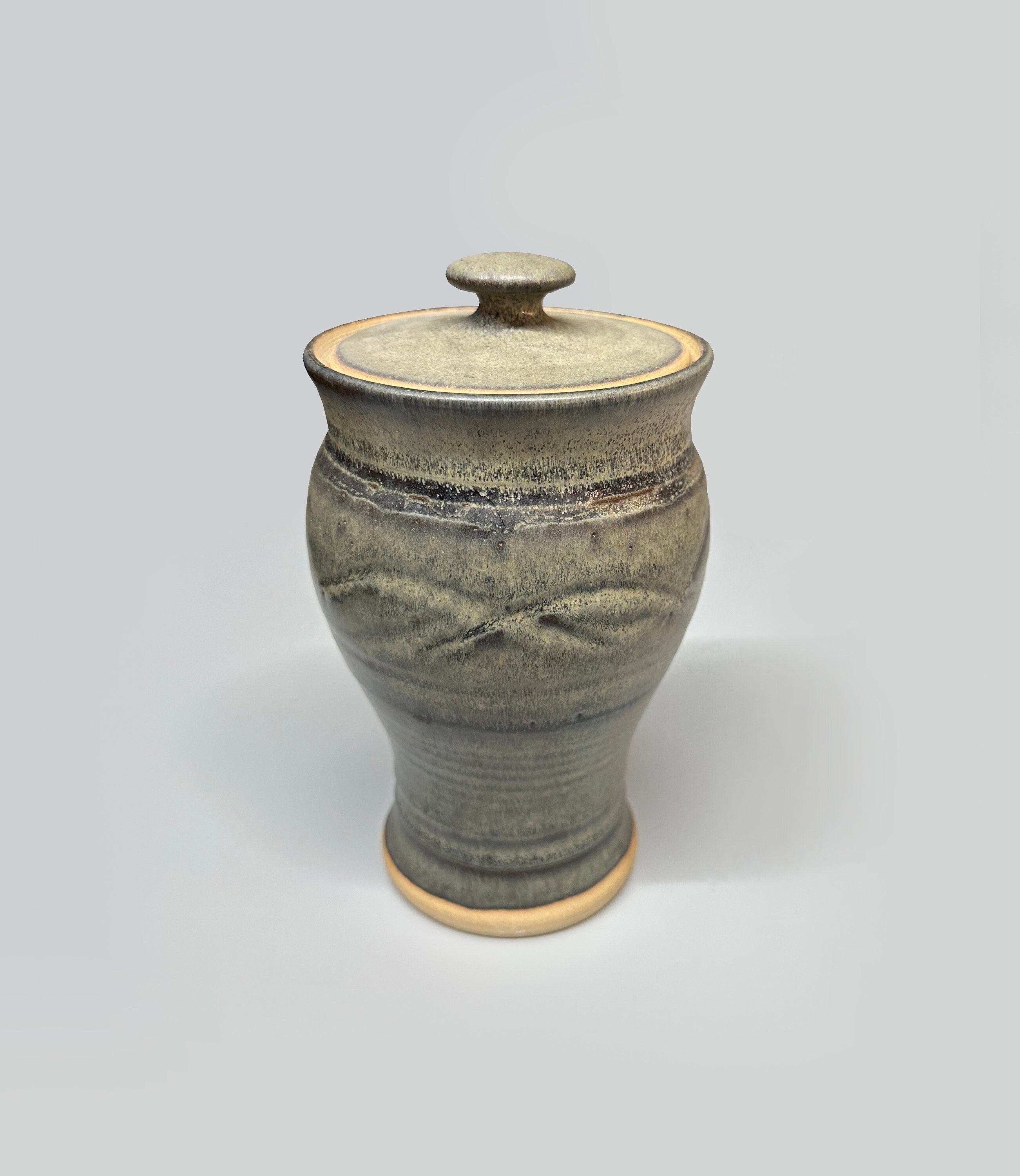 Mid Century Modern Pot With Lid