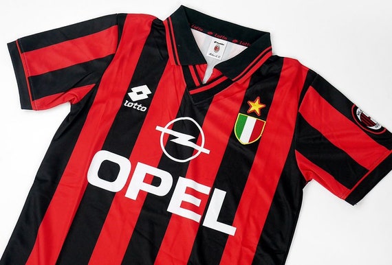 AC Milan 1996-1997 Maldini Baggio Baresi Classic Jersey - Etsy Finland