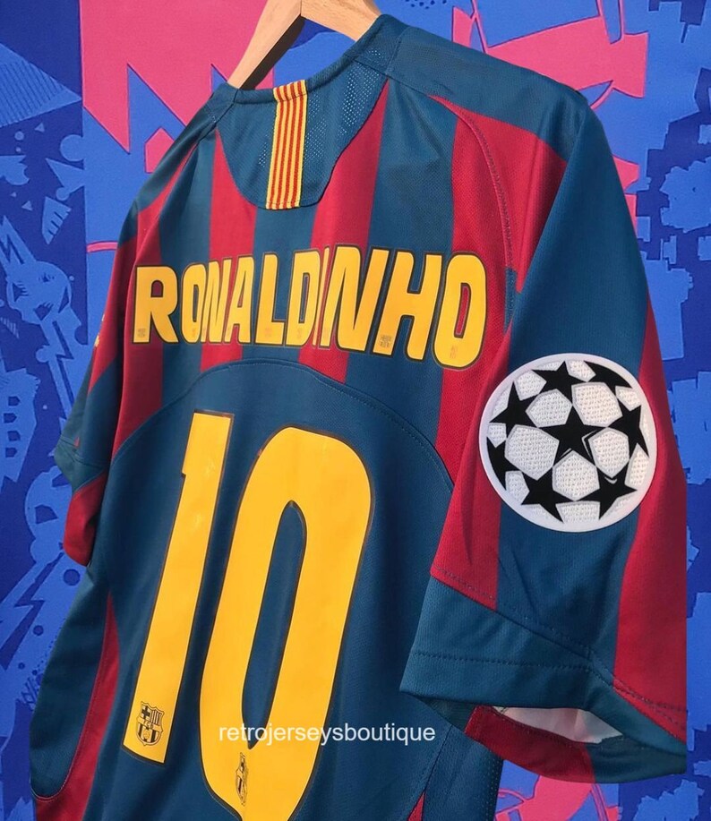 Barcelona RONALDINHO Classic Football Shirt Etsy