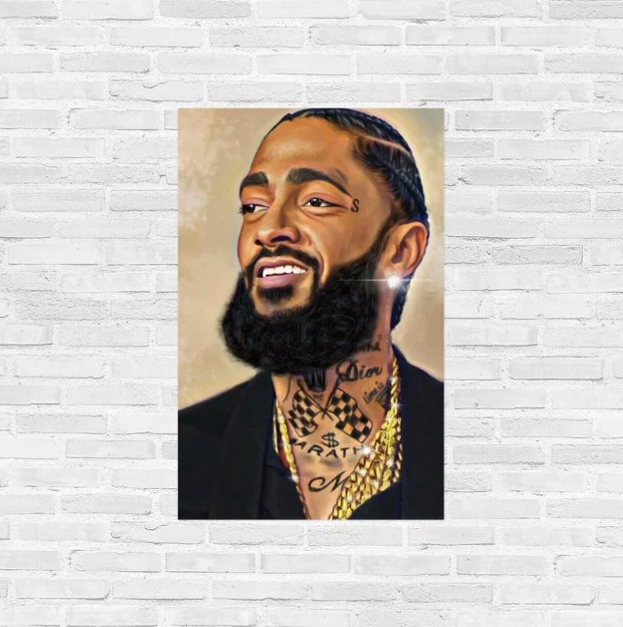 特大☆ Nipseyポスター Nipsey Hussle Canvas Art Poster 24