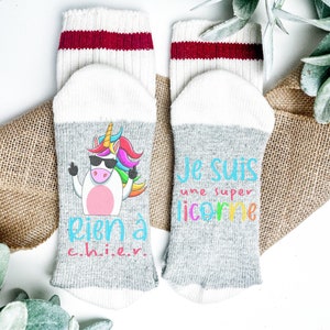 Chalet Style Stockings | I'm a Super Unicorn