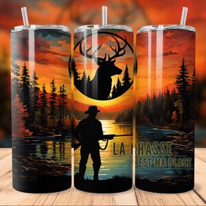 20oz Straight Tumbler | Hunting is my place