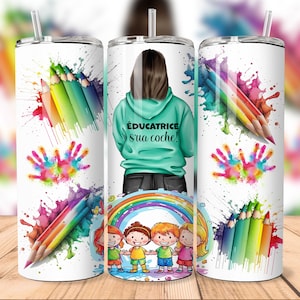 20oz Straight Tumbler | Educator S'ua Coche!