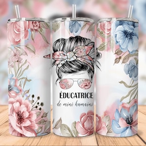 20oz Straight Tumbler | Mini Human Flower Educator