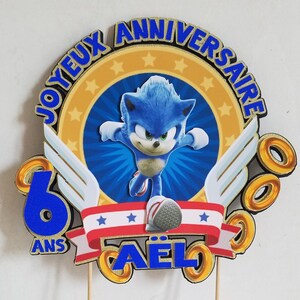 Kit anniversaire Sonic New 8 personnes 36 pièces
