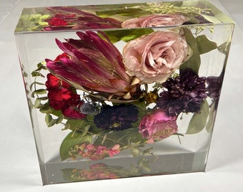 Preserved Wedding Bouquet, Dried Flower Preservation, Memories,Keepsake,Resin Bouquet, Memorials, Funerals,Pressed Flowers, Wedding flowers