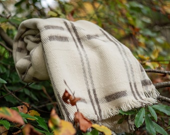 Wool Blanket Thick 100% Virgin Sheep Wool Warm Blanket Throw