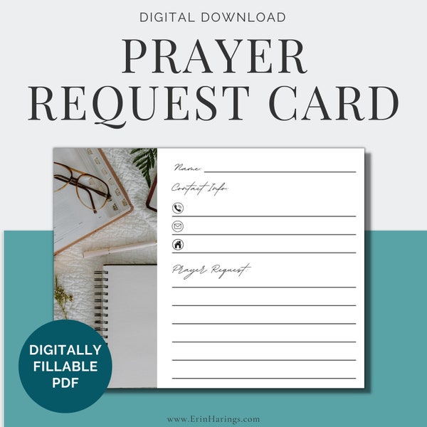 Prayer Request Cards Etsy