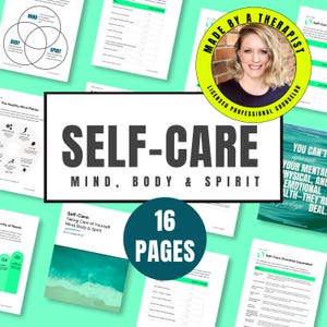 Self-Care Checklist | Self Care Assessment | Maslow&#39;s Hierarchy | Selfcare Tracker | Take Care Of Yourself | MInd Body Spirit Checklist