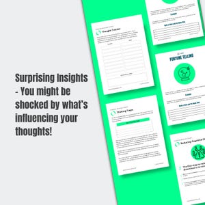 CBT Worksheets Mega Bundle for Therapy | Cognitive Distortions, Thought ...