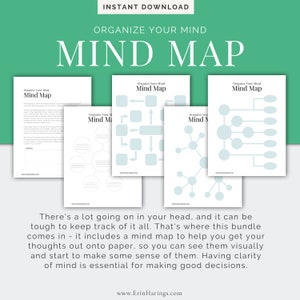 Organization Printables for Mental Health Mind (Download Now) - Etsy