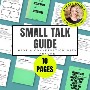 Small Talk Guide | Conversation Starters, Icebreakers & Social Confidence Skills for Therapy and Counseling