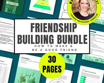 Making Friends as an Adult Workbook | Social Skills, Conversation Starters, Small Talk, Healthy Relationships & Social Confidence