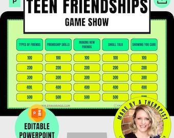 Teen Friendship Game Show | Social Skills & Communication Activity for Teens | Group Therapy, Counseling and SEL Game