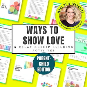 Parent-Child Ways To Show Love Guide | Parenting Resource | Relationship Building Activities | Improve Relationship | Family Resource