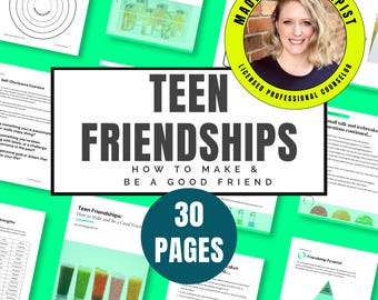 Teen Friendship Building Guide | Social Skills, Communication, Small Talk & Conversation Starters for Teens | SEL Counseling Resource