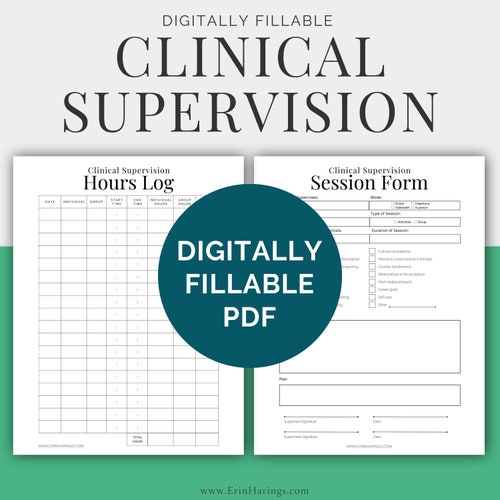 Printable Clinical Supervision Session Form and Hours Log Etsy Australia Printable Clinical Supervision Session Form and Hours Log Etsy Australia