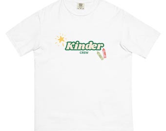 Kinder Crew Tshirt, Kindergarten Teacher Tee, Back to School Shirt