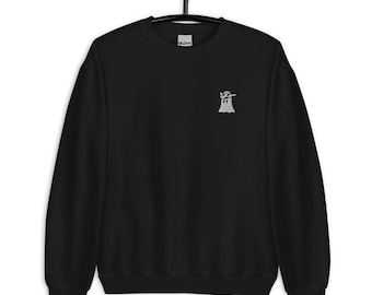 Bluza z okrągłym dekoltem i haftowanym motywem ducha westernu, Halloween